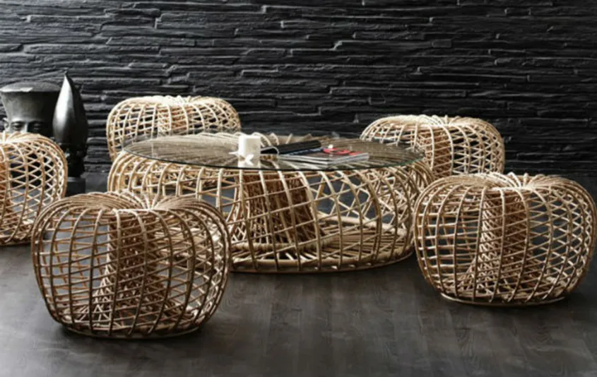 Оригинални мебели във формата на гнездо