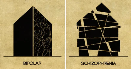 Архитектурата, обясняваща 16 психически заболявания