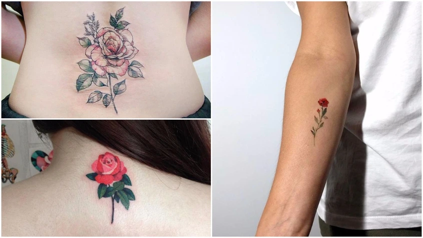 10 прекрасни татуировки с рози
