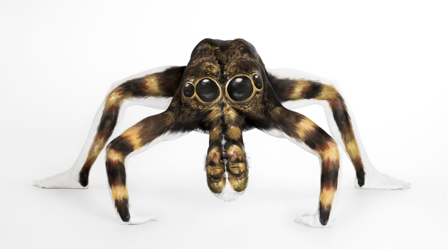 Боди-арт паук