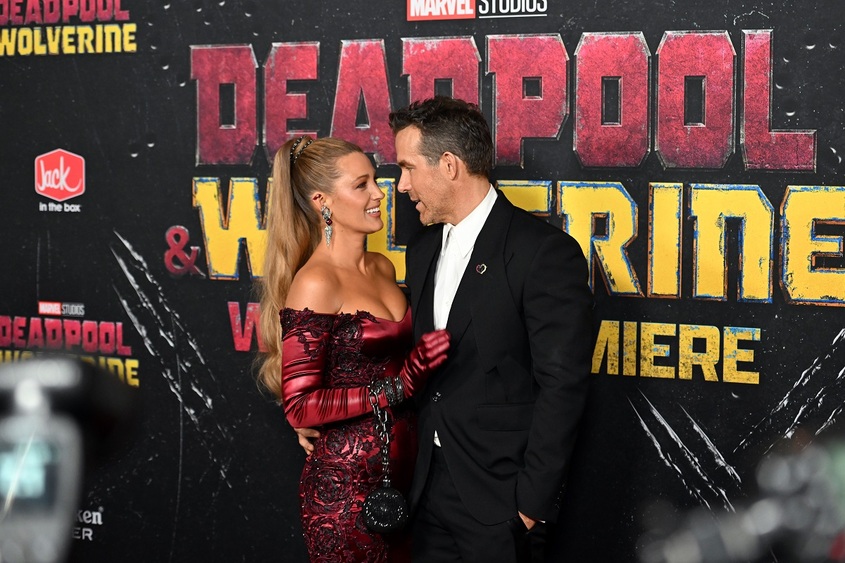 Райън Рейнолдс & Блейк Лайвли на премиерата на ''Deadpool & Wolverine''