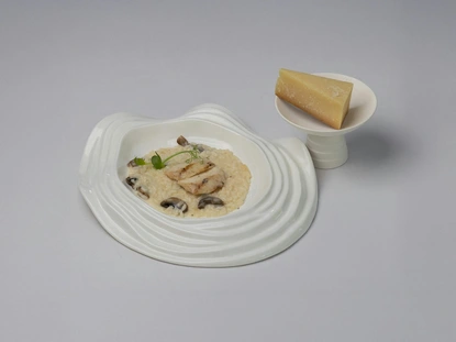 Пилешко филе с кремообразен сос от гъби и трюфел