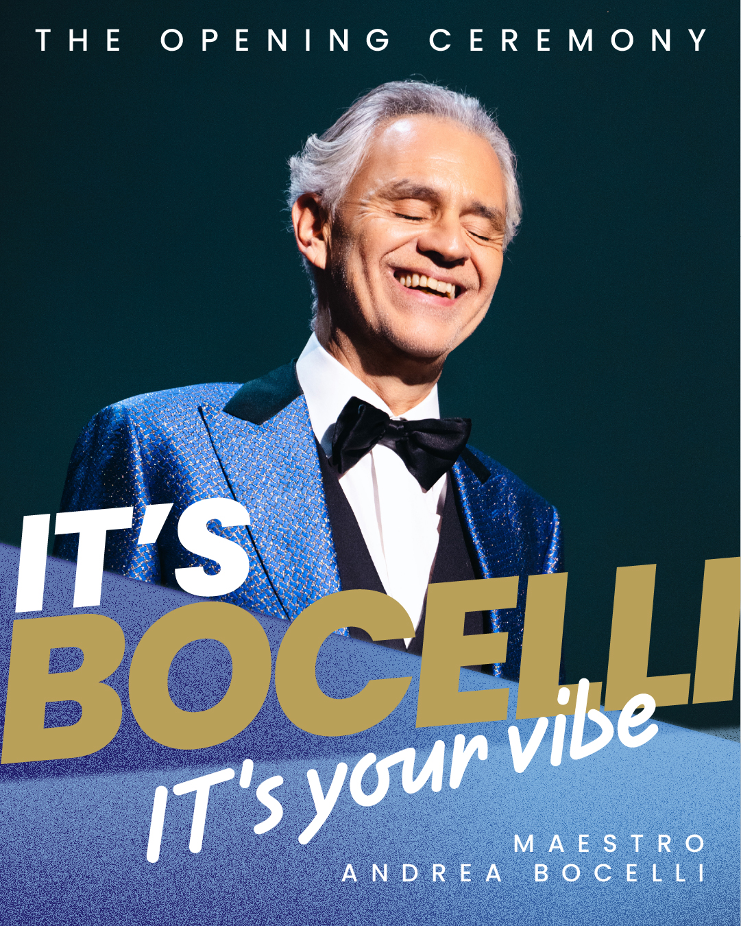 Aндреа Бочели ще бъде сред основните изпълнители на церемонията по откриването на Зимните олимпийски игри Милано - Кортина 2026