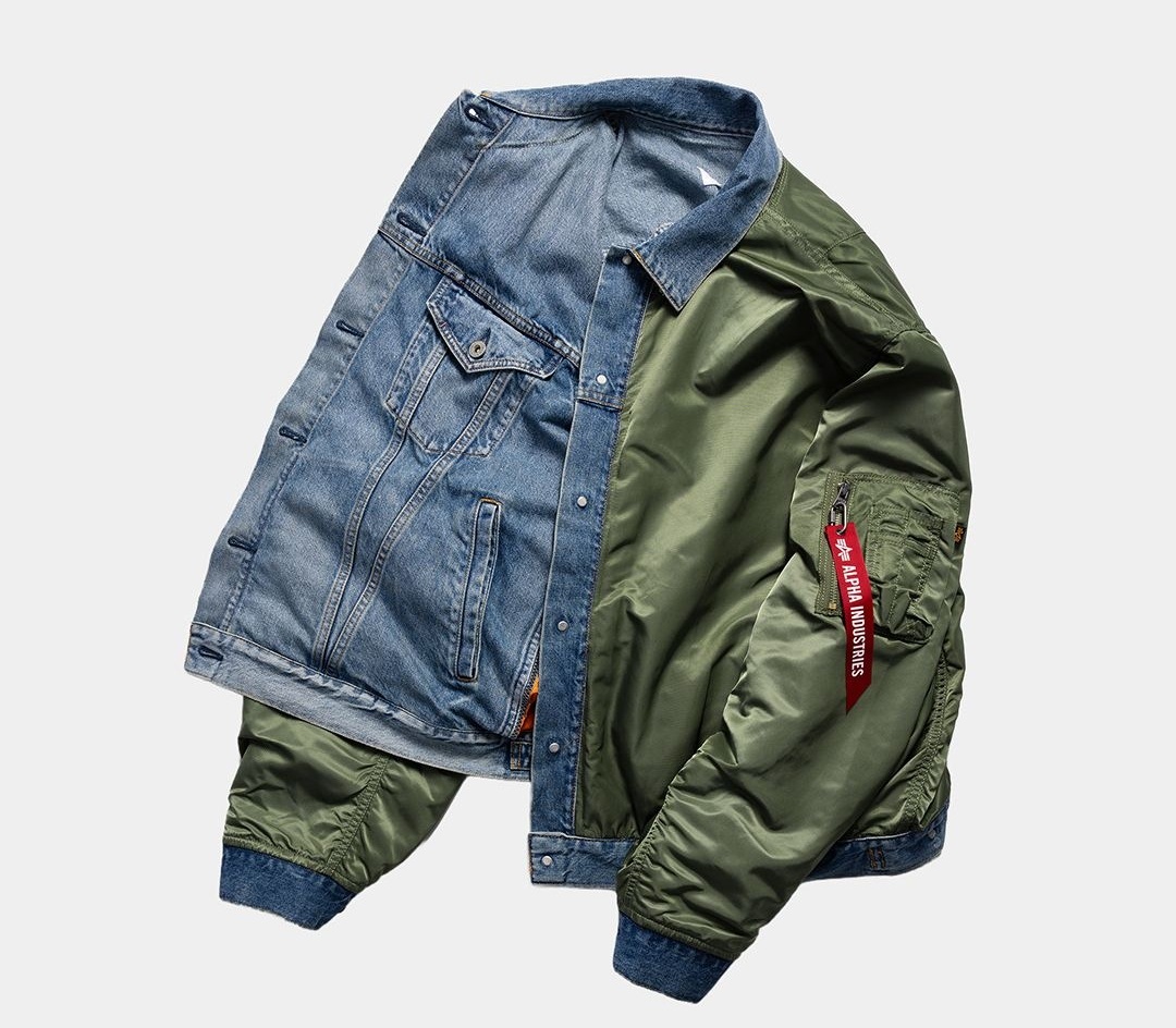 Junya Watanabe и Alpha Industries: Когато легендарният бомбър срещне денима
